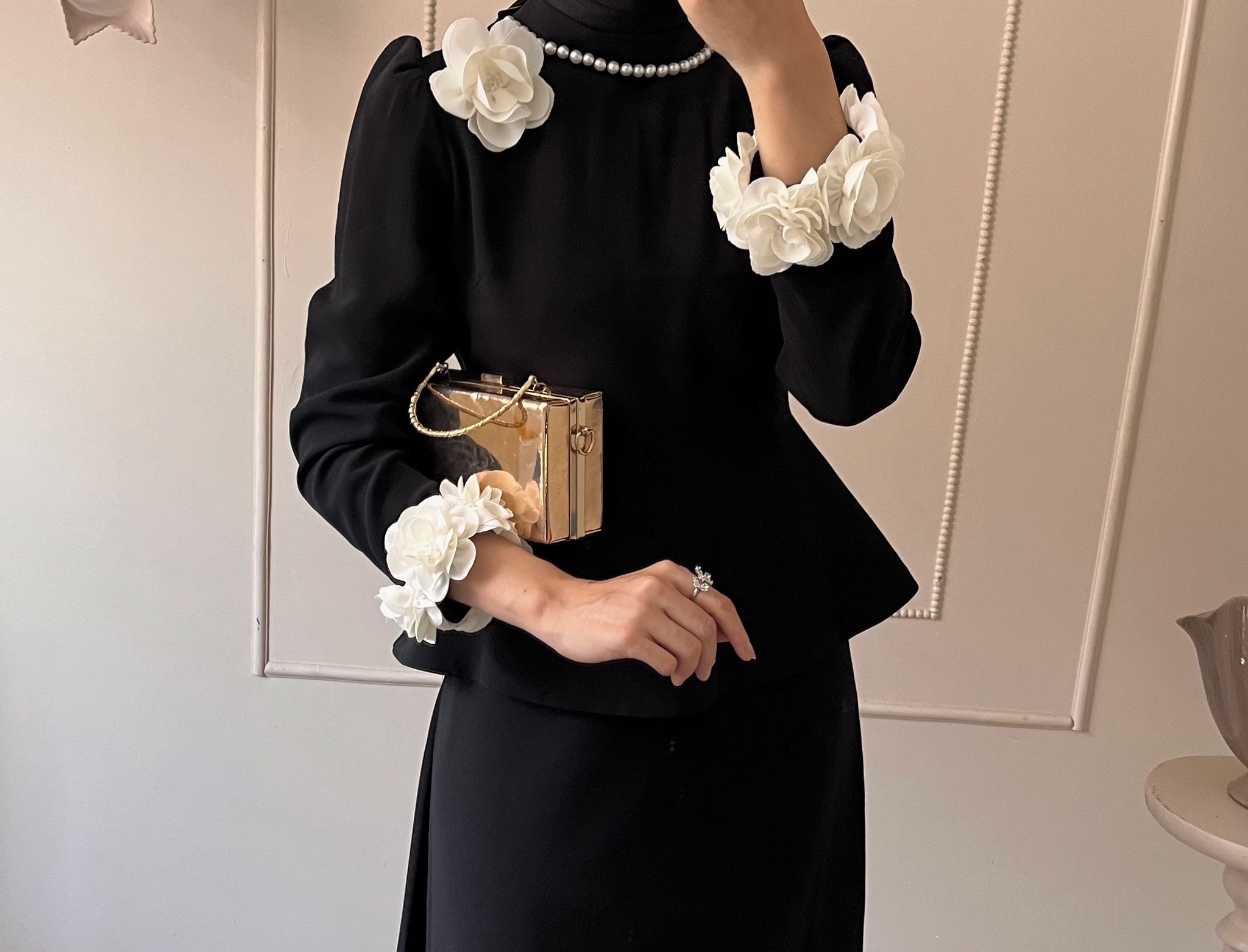 Siyah kuyruklu gül model takım